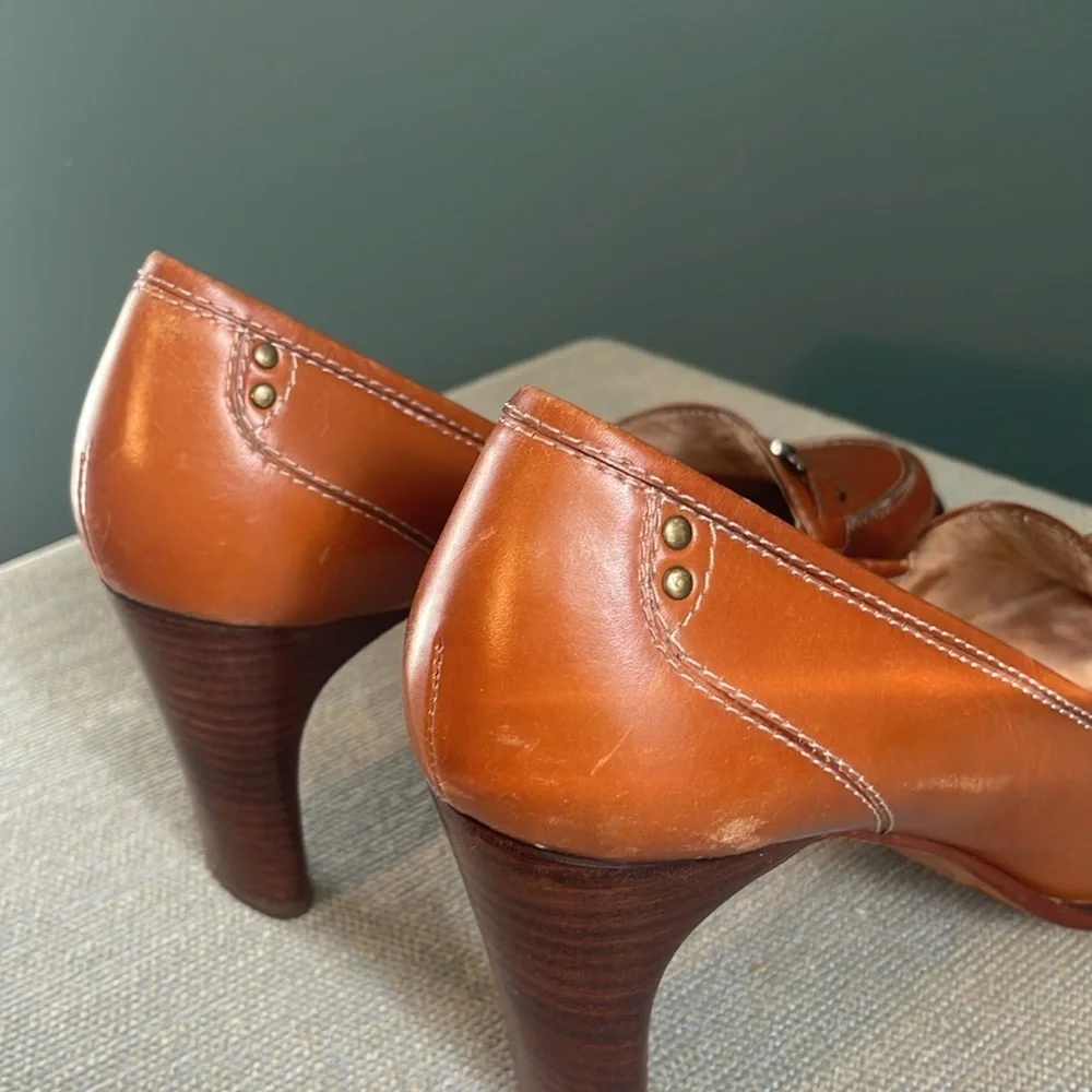 Joan & David Circa CJ Gallager Natural Leather 8.5M Gorgeous! Sexy and Comfy! - Picture 5 of 10